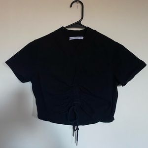 Alexanderwang.t Black Crop Top